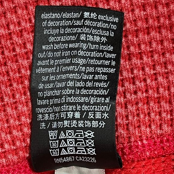 Victoria's Secret Pink Active Waffle Knit Jogger Pants Red Drawstring Waist M - Picture 6 of 8